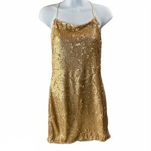 Quii Exquisite Dresses NWT Size L Sequin Dress